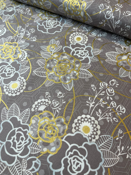 New Design - The Ariel - Metallic Dawn Fabric with Black Sides and Back