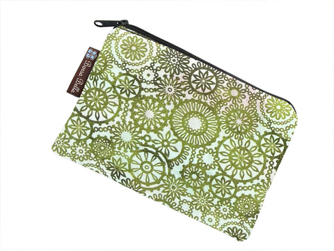 Clearance Catch All Zippered Pouch - Greenlace Fabric
