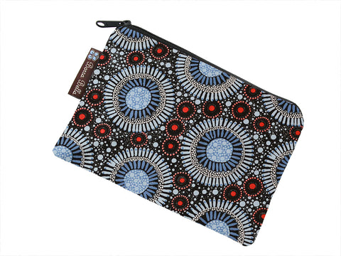 Clearance Catch All Zippered Pouch - Sand Dollar Fabric