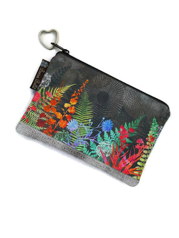 Catch All Zippered Pouch - Night FernTastic Fabric