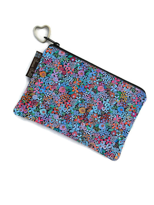 Catch All Zippered Pouch - Mini Wild Flowers Fabric