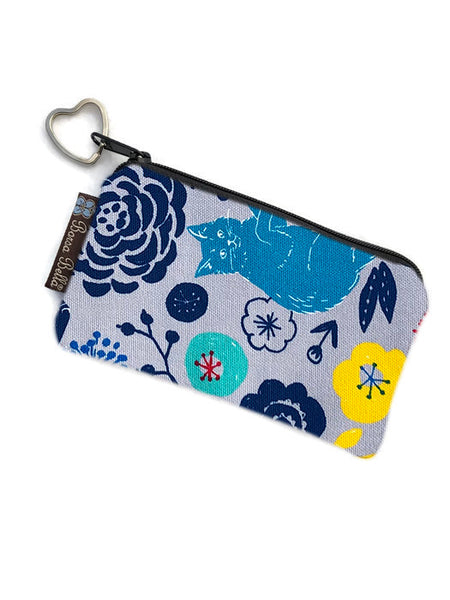 Catch All Zippered Pouch - Daisy Kitty Fabric