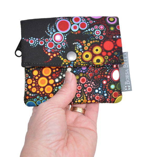 Small Slim Wallet - Light Weight - Added RFID Fabric - FernTastic Fabric