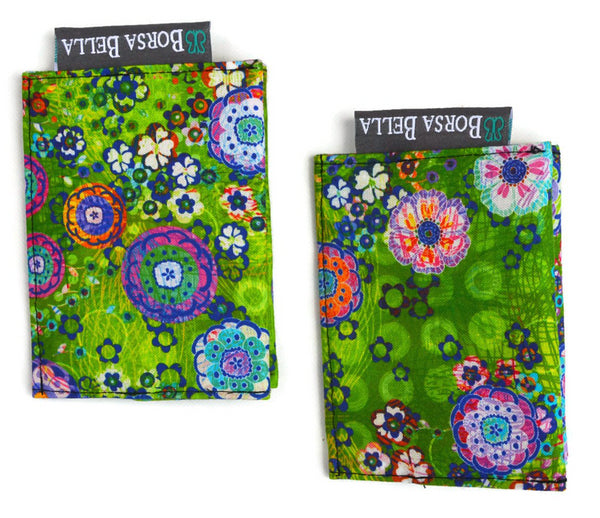 Card Holder RFID Protected - Verde Fabric