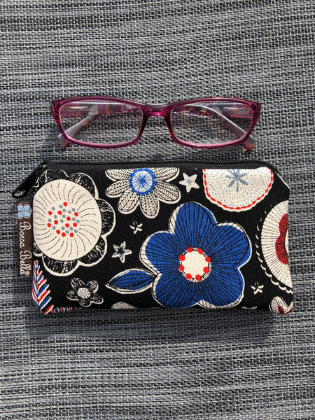 Catch All Zippered Pouch - Cottage Garden Fabric