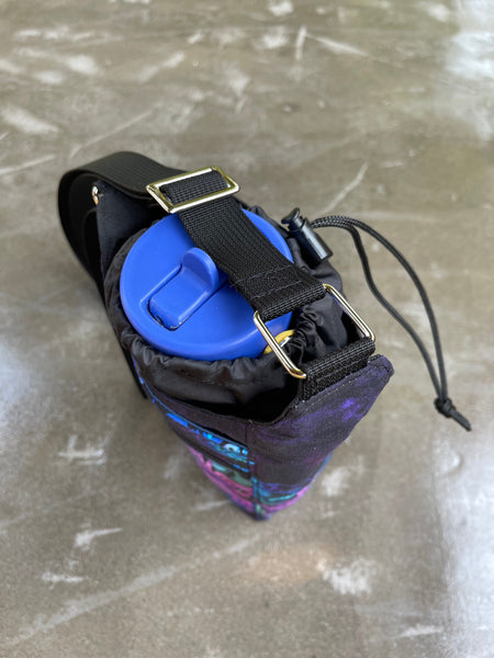 Water Bottle Crossbody Bag - Day Drinker - Blue Violet Pocket