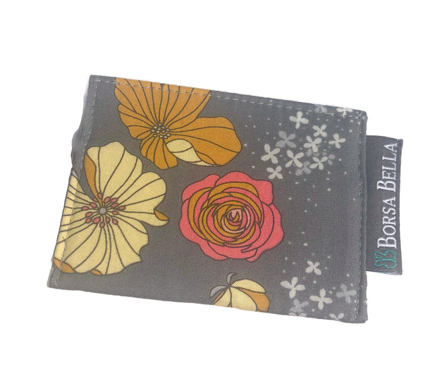 Card Holder RFID Protected -  Moonblooms Fabric