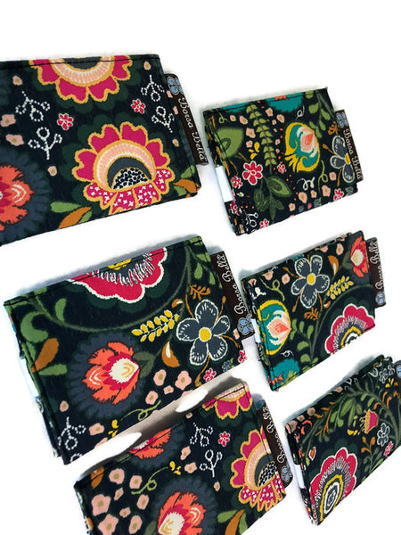Card Holder RFID Protected - Gypsy Garden Fabric